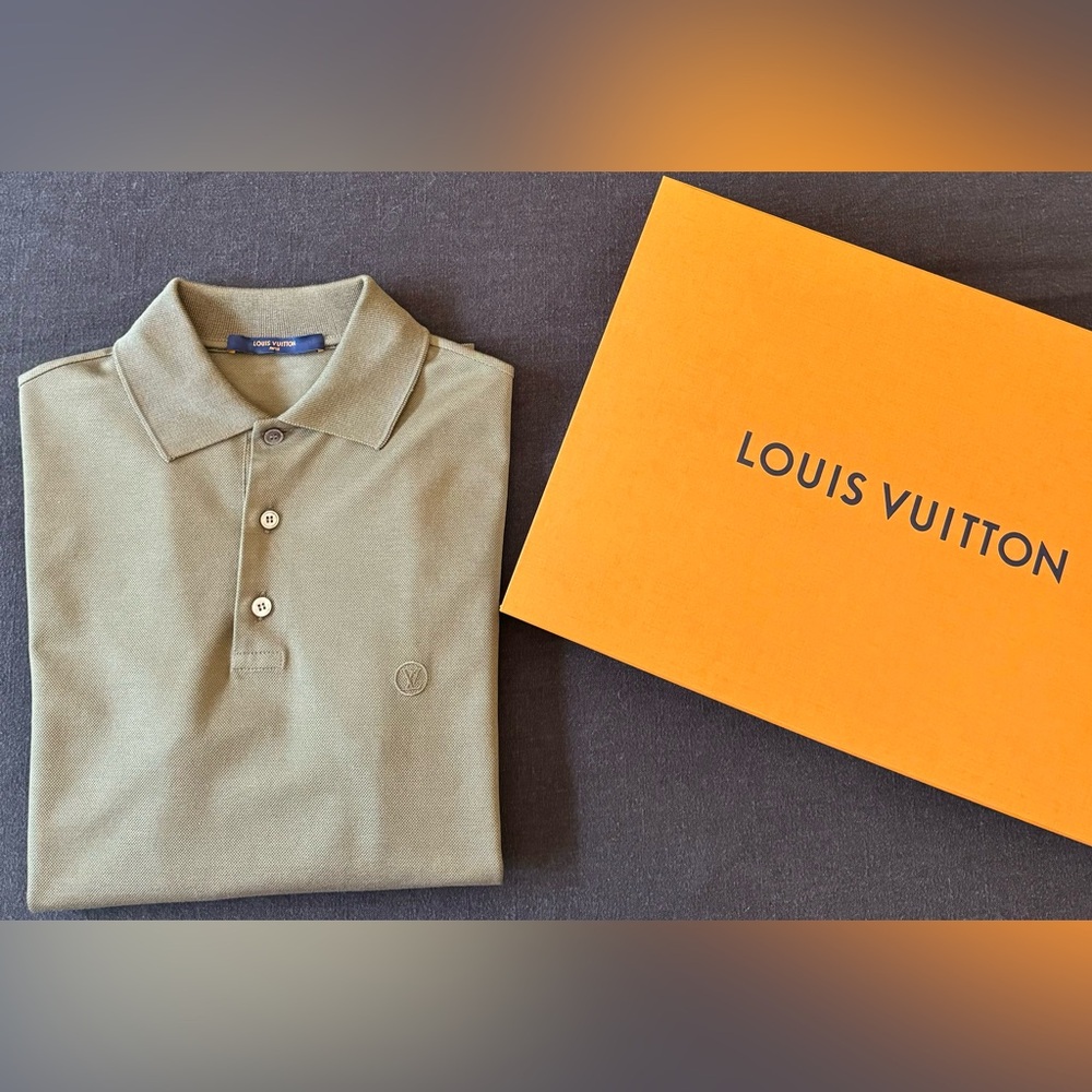 Men’s Louis Vuitton Polo - Khaki Green - XS Extra Small